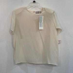 Sterling Collection, L, ecru silk blouse